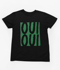 Oui Oui T-Shirt for Adults | Unisex French-Inspired Graphic Tee Black / S (Adult) gift_idea unique_gift personalised_gift