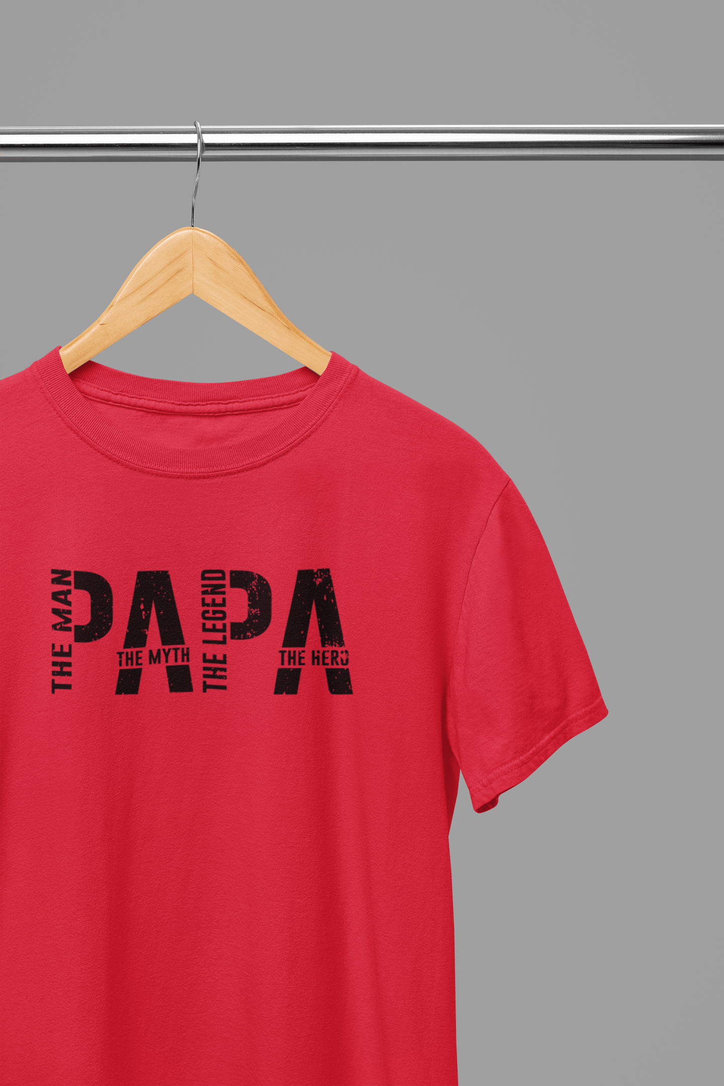 PAPA Father's Day T-Shirt/Sweatshirt T-Shirt / Small / Red gift_idea unique_gift personalised_gift