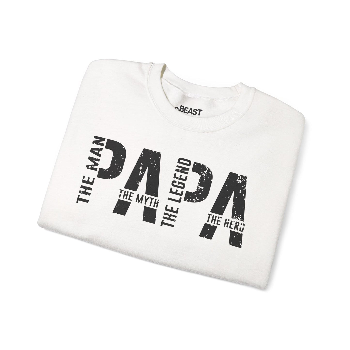 papa the man the myth the legend sweatshirt sweatshirt uk Father's Day gift idea image 5