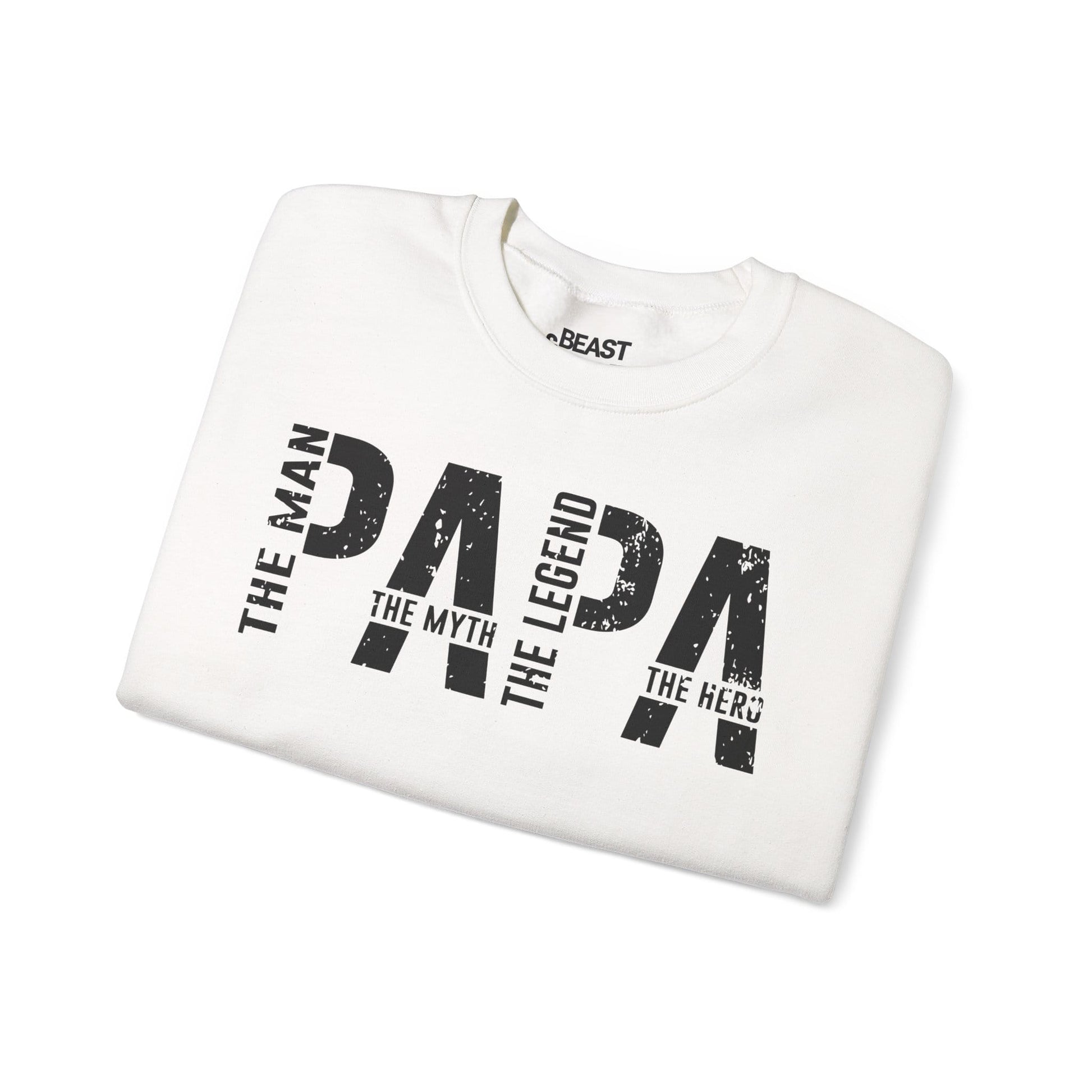 papa the man the myth the legend sweatshirt sweatshirt uk Father's Day gift idea image 5