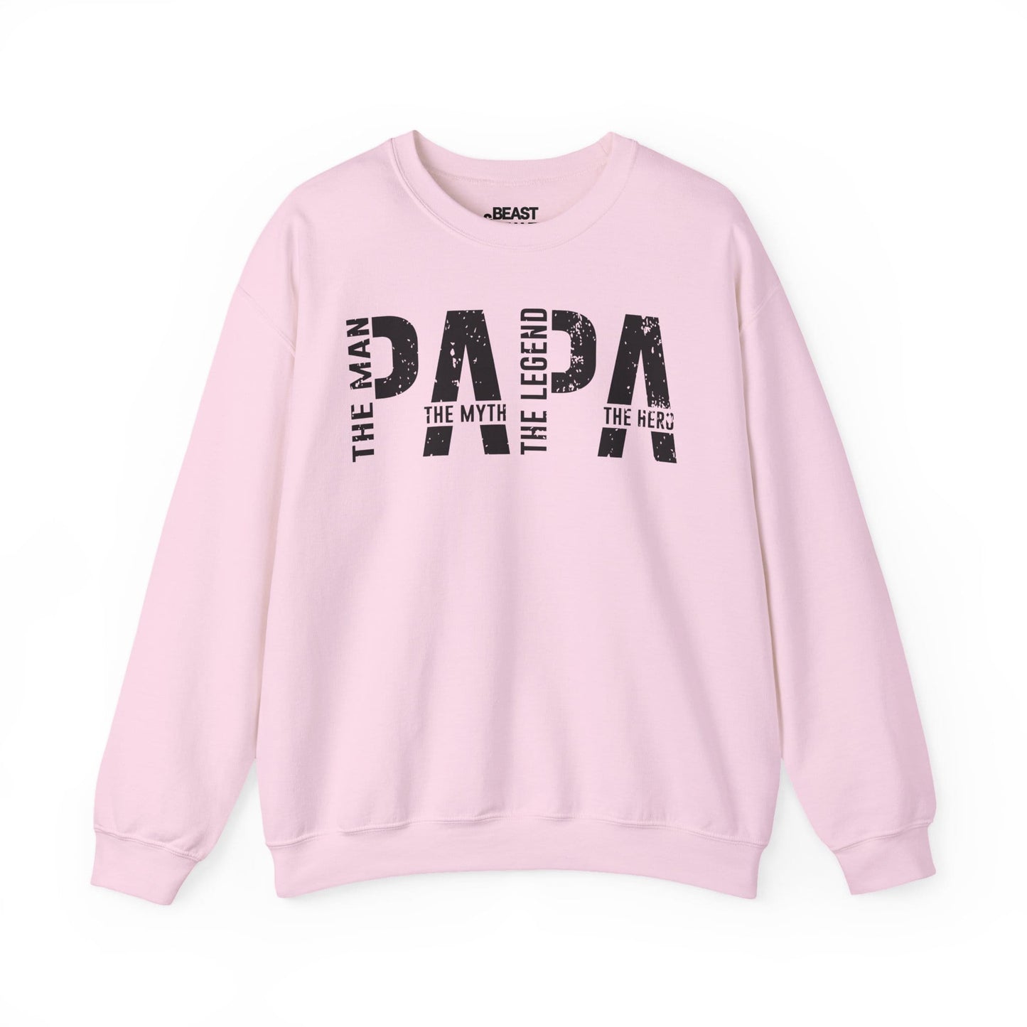 papa the man the myth the legend sweatshirt light pink sweatshirt uk Father's Day gift idea