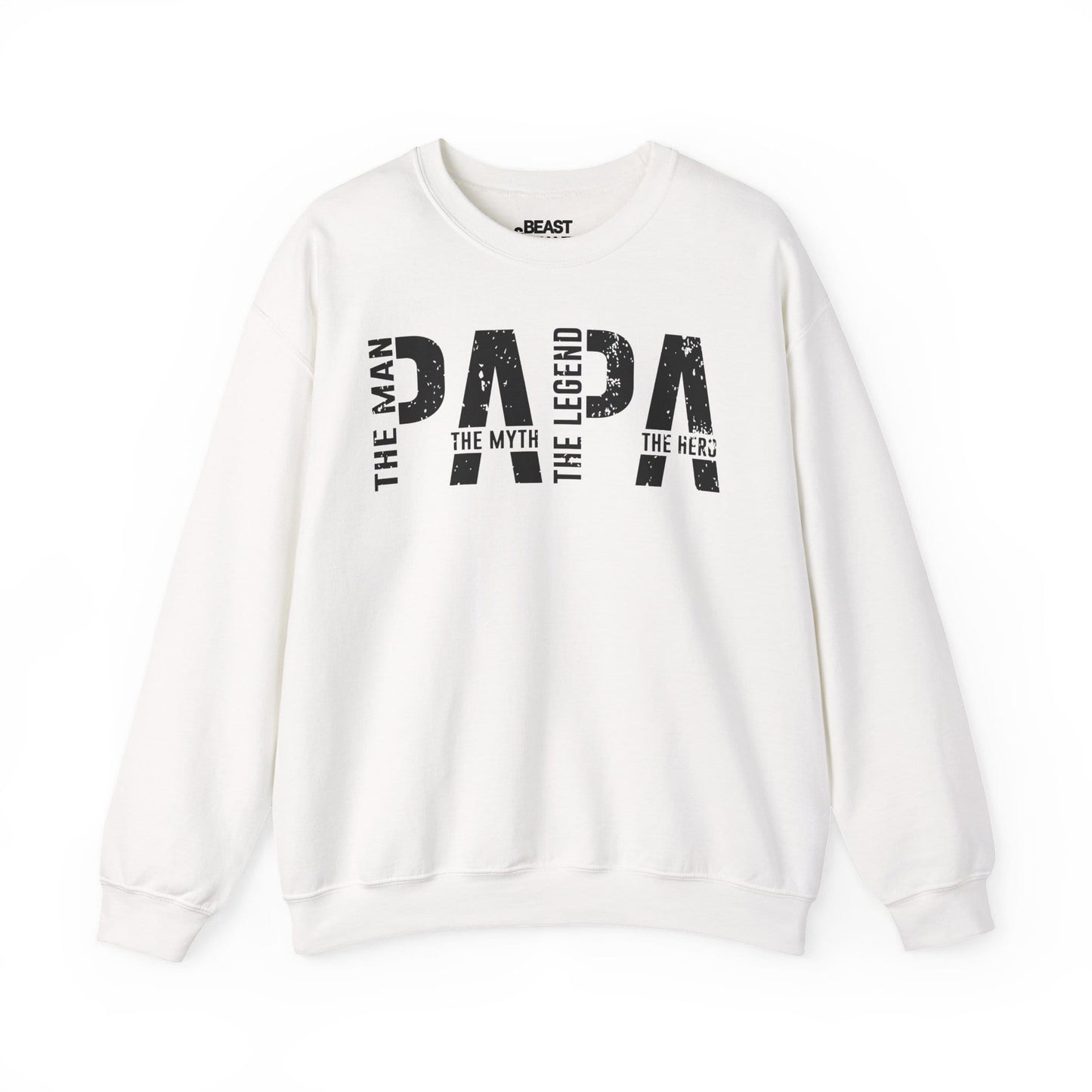 papa the man the myth the legend sweatshirt white sweatshirt uk Father's Day gift idea