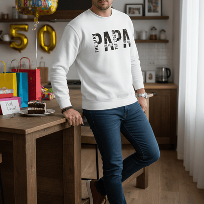Papa The Man The Myth The Legend Sweatshirt gift_idea unique_gift personalised_gift