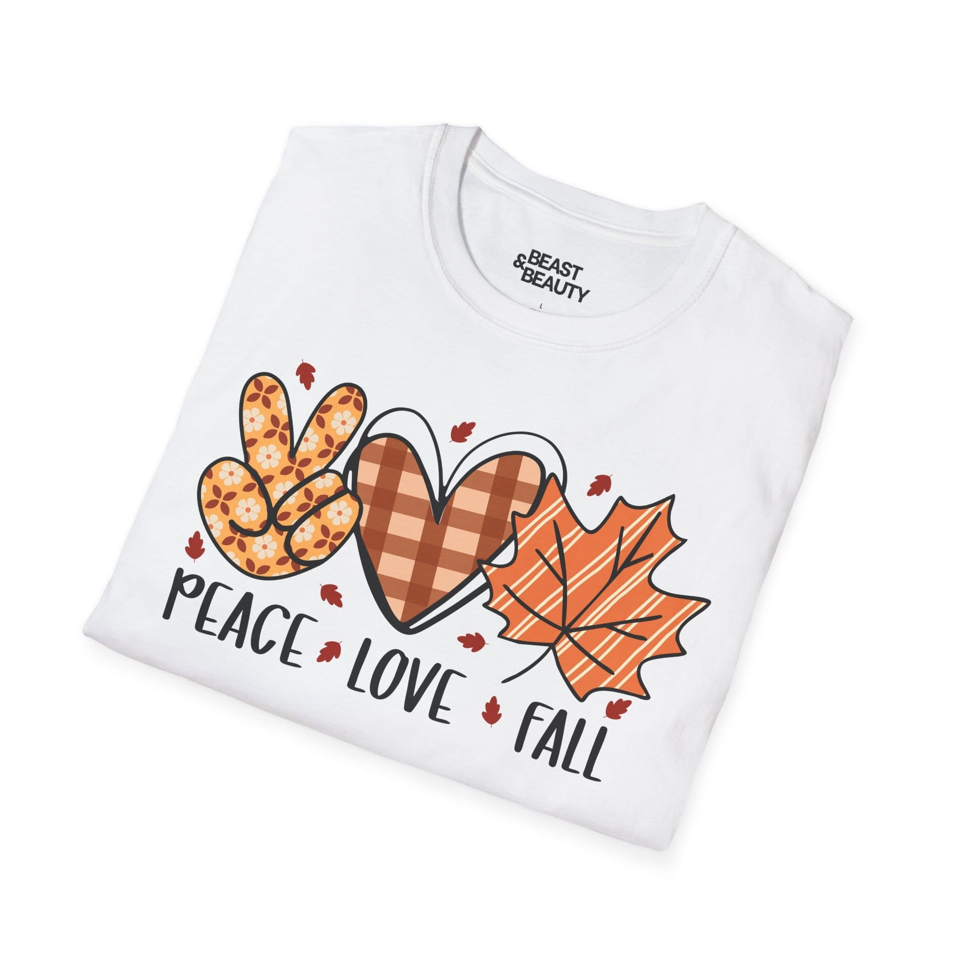 peace love fall t-shirt t-shirt uk gift gift idea image 5