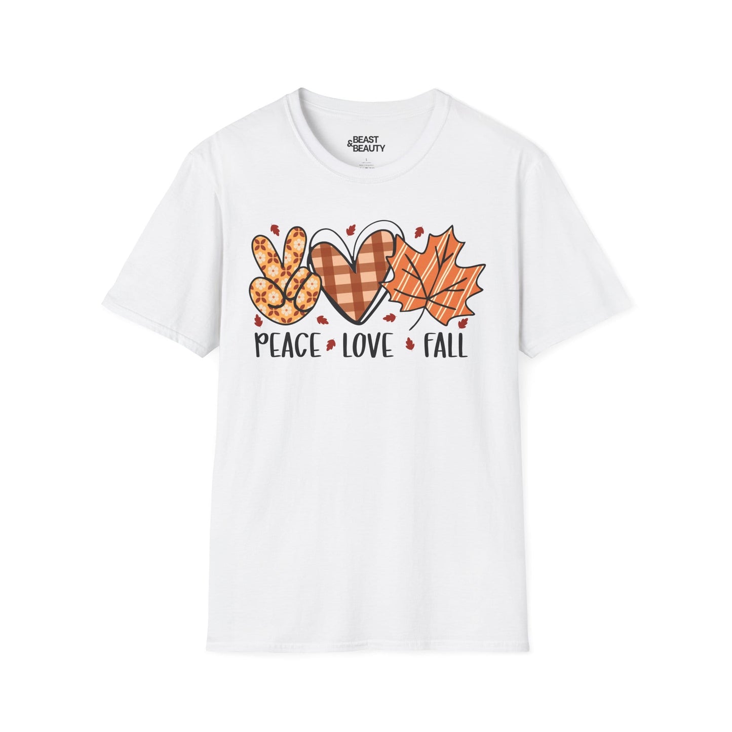 peace love fall t-shirt white t-shirt uk gift gift idea