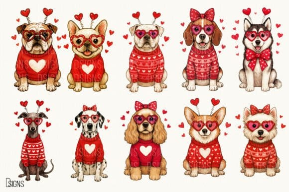 Personalised Dog Valentine T-Shirt or Sweatshirt gift_idea unique_gift personalised_gift