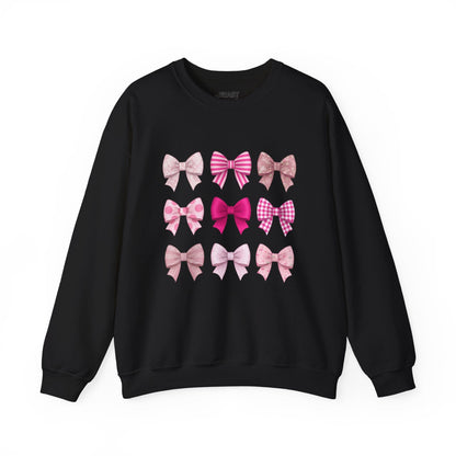 pink bow collage sweatshirt black sweatshirt uk coquette gift idea