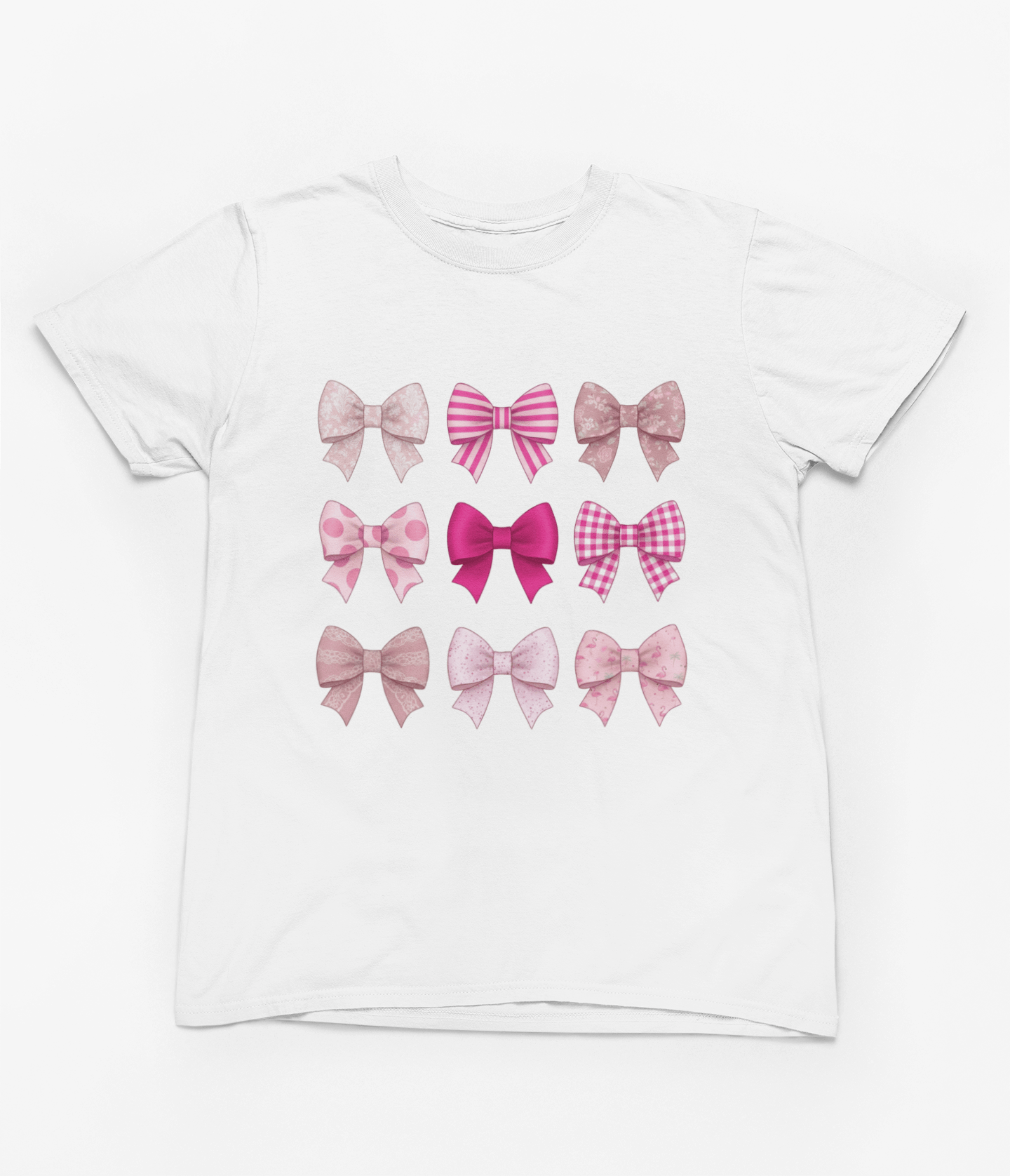 Pink Bows Sweatshirt | Coquette Aesthetic Cozy Jumper T-Shirt / 3XL (Adult) / White gift_idea unique_gift personalised_gift