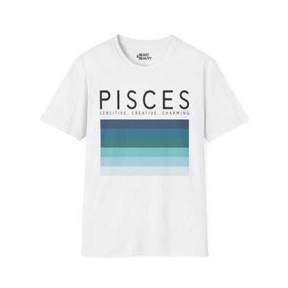 Pisces Zodiac Graphic T-Shirt White / S gift_idea unique_gift personalised_gift