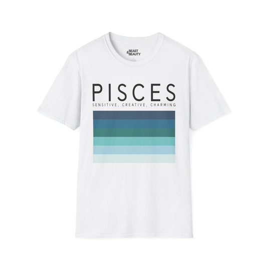 Pisces Zodiac Graphic T-Shirt White / S gift_idea unique_gift personalised_gift