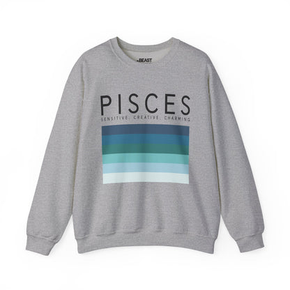 Pisces Zodiac Sign Adult Sweatshirt Sport Grey / S gift_idea unique_gift personalised_gift