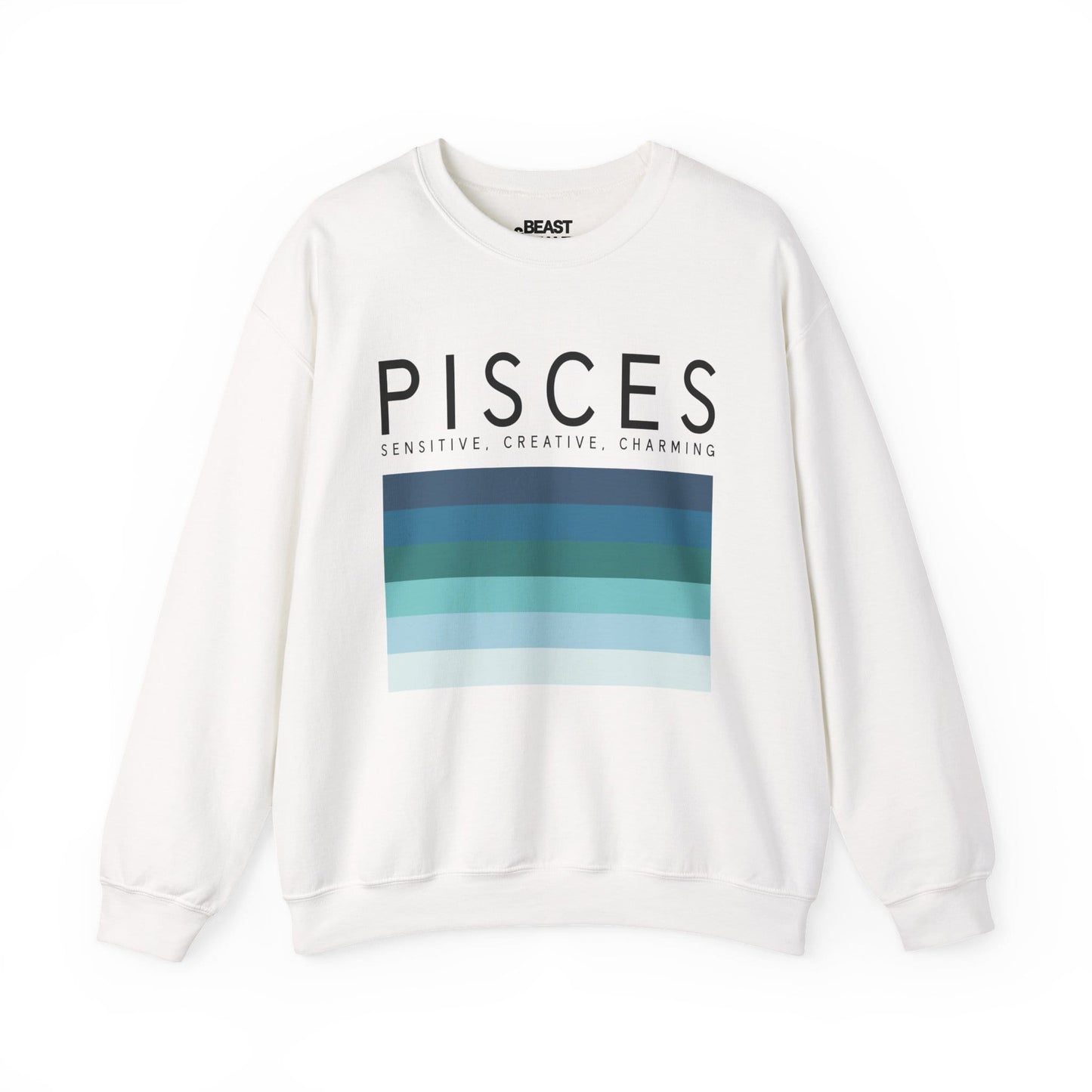 Pisces Zodiac Sign Adult Sweatshirt White / S gift_idea unique_gift personalised_gift