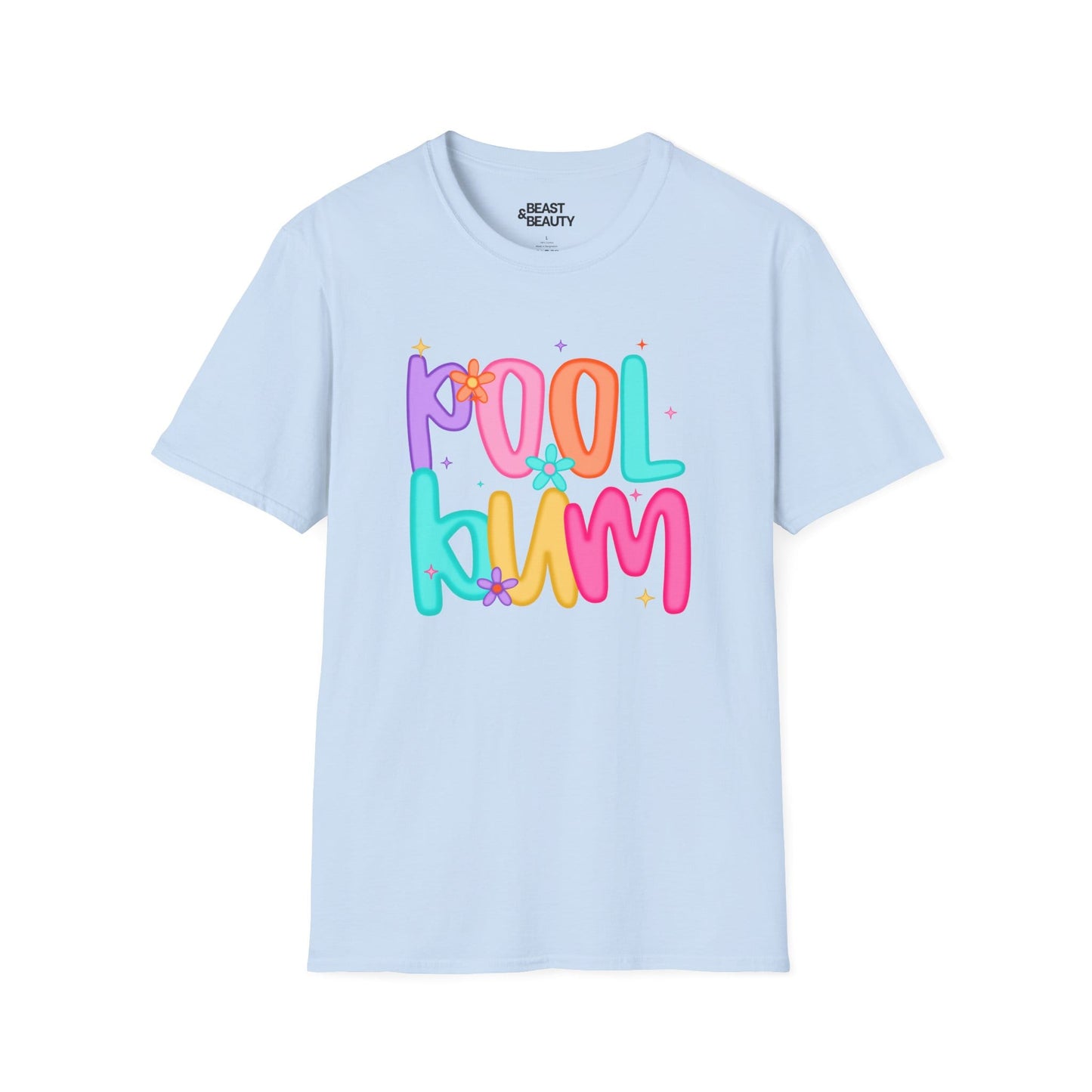 pool bum t-shirt light blue t-shirt uk gift gift idea