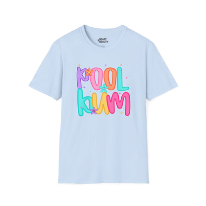 pool bum t-shirt light blue t-shirt uk gift gift idea