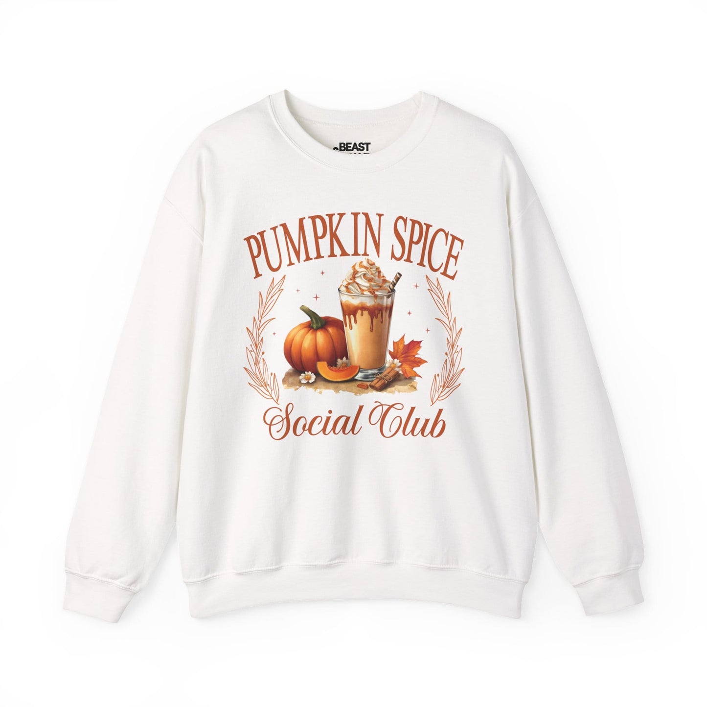 Pumpkin Spice Social Club Fall Sweatshirt White / S gift_idea unique_gift personalised_gift
