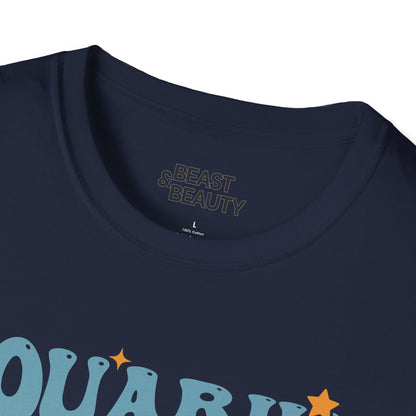 Retro Aquarius Zodiac Graphic T-Shirt gift_idea unique_gift personalised_gift
