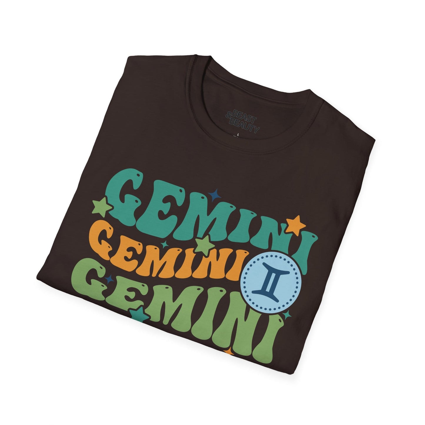 Retro Gemini Zodiac Graphic T-Shirt gift_idea unique_gift personalised_gift