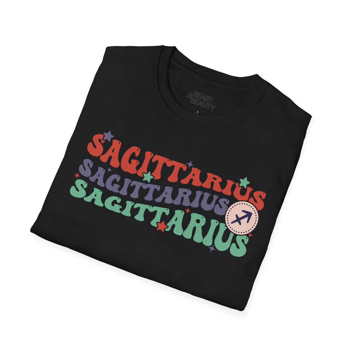 Retro Sagittarius Zodiac Graphic T-Shirt gift_idea unique_gift personalised_gift