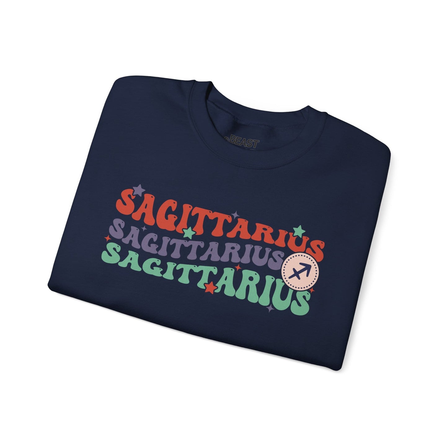Retro Sagittarius Zodiac Sign Adult Sweatshirt gift_idea unique_gift personalised_gift