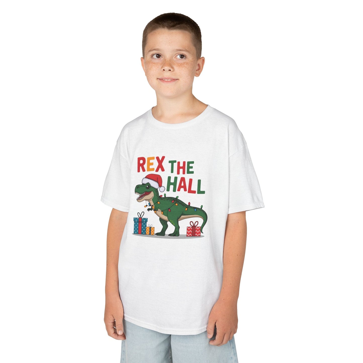 Rex The Hall Kids Christmas T-Shirt gift_idea unique_gift personalised_gift