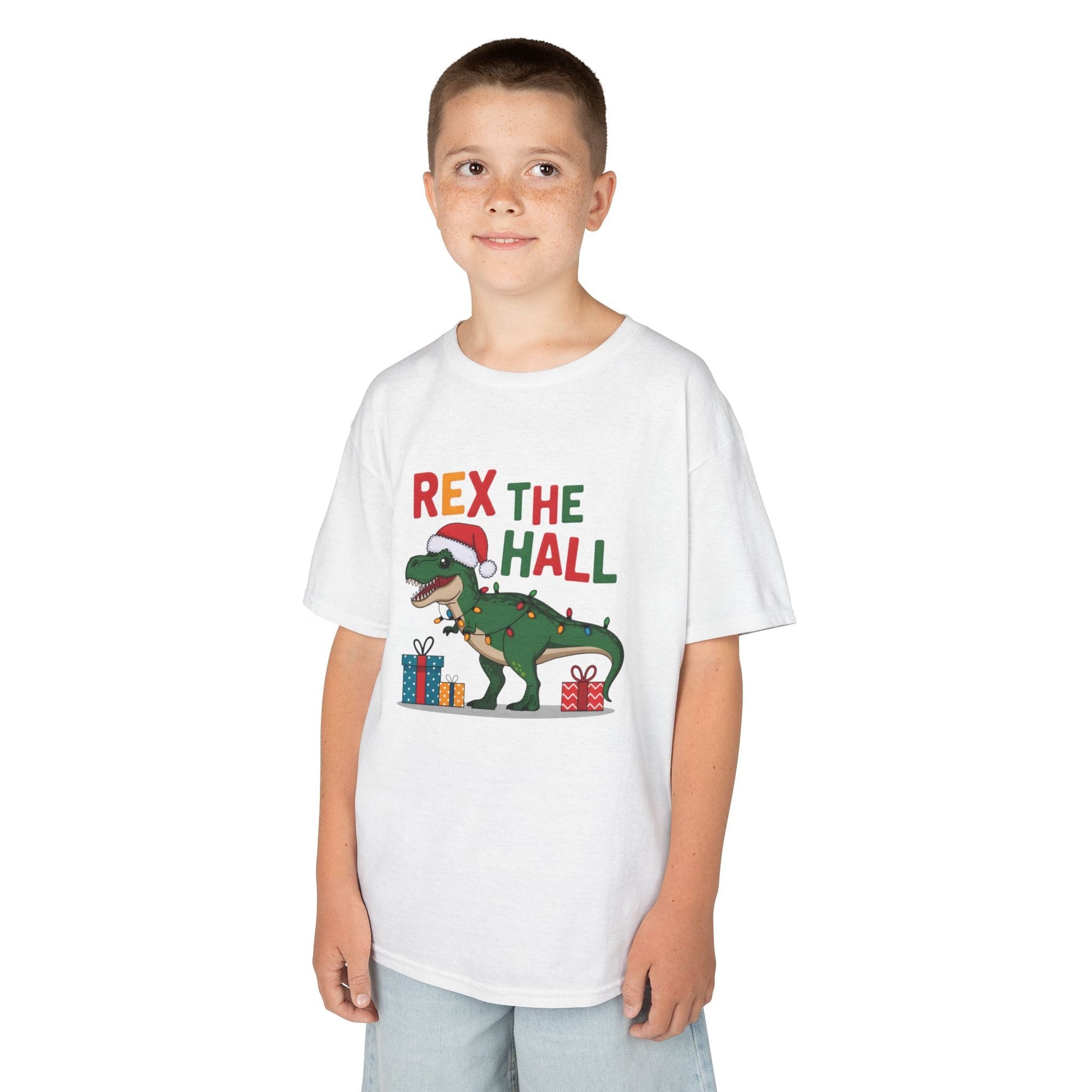 Rex The Hall Kids Christmas T-Shirt gift_idea unique_gift personalised_gift