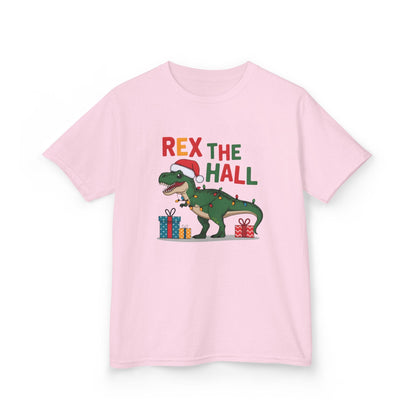 Rex The Hall Kids Christmas T-Shirt Light Pink / XS gift_idea unique_gift personalised_gift