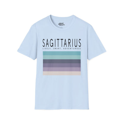 Sagittarius Zodiac Graphic T-Shirt Light Blue / S gift_idea unique_gift personalised_gift