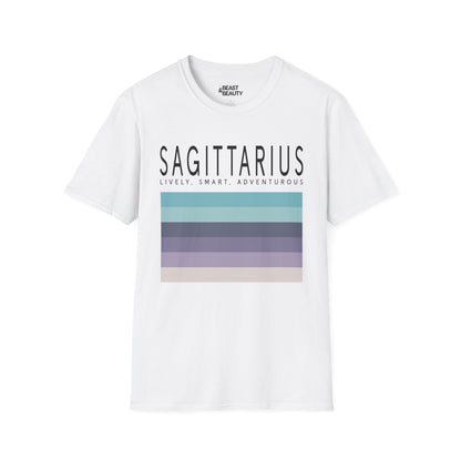 Sagittarius Zodiac Graphic T-Shirt White / S gift_idea unique_gift personalised_gift