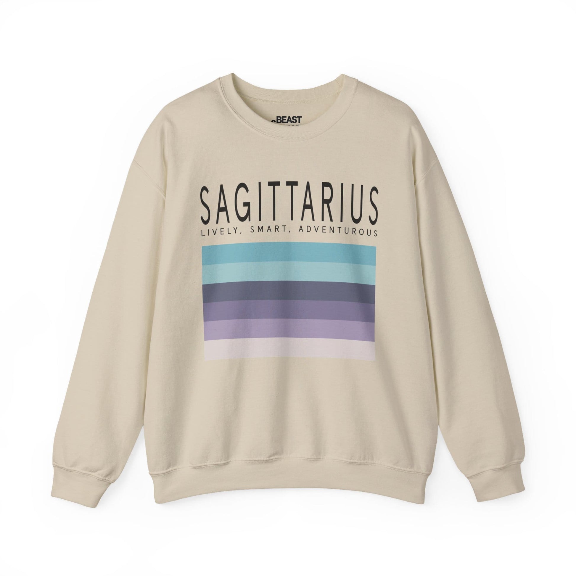 Sagittarius Zodiac Sign Adult Sweatshirt Sand / S gift_idea unique_gift personalised_gift