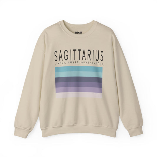 Sagittarius Zodiac Sign Adult Sweatshirt Sand / S gift_idea unique_gift personalised_gift