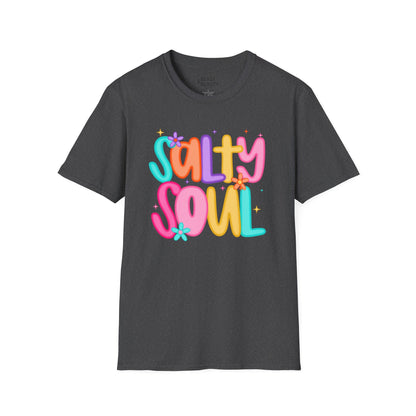 salty soul t-shirt dark heather t-shirt uk gift gift idea