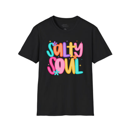 salty soul t-shirt black t-shirt uk gift gift idea