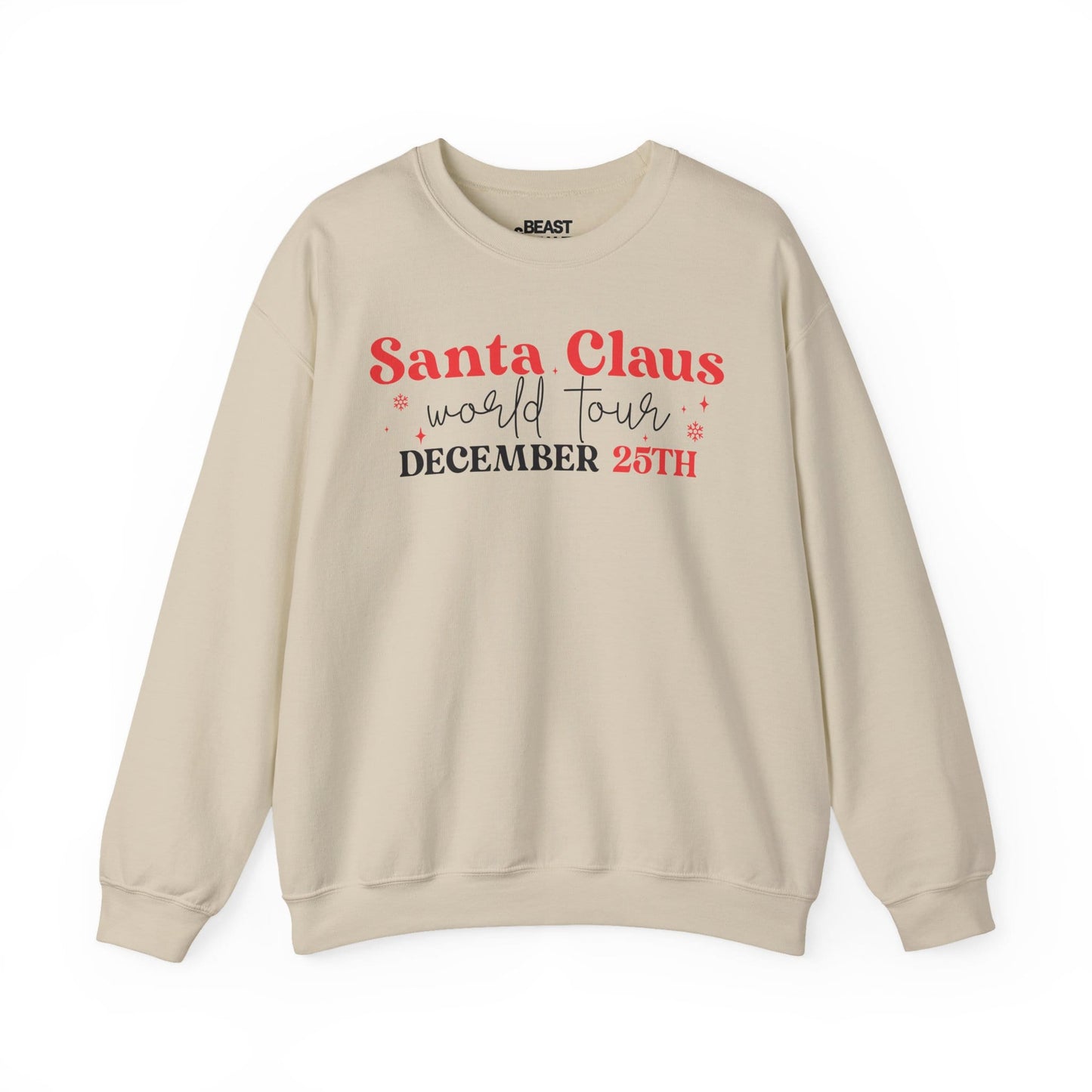 santa claus world tour december 25th sweatshirt sand sweatshirt uk Christmas gift idea