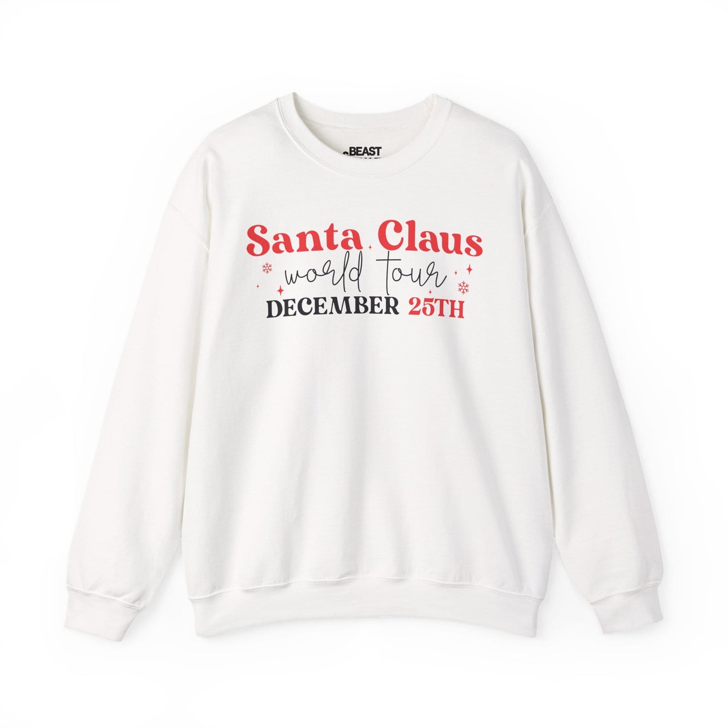 santa claus world tour december 25th sweatshirt white sweatshirt uk Christmas gift idea
