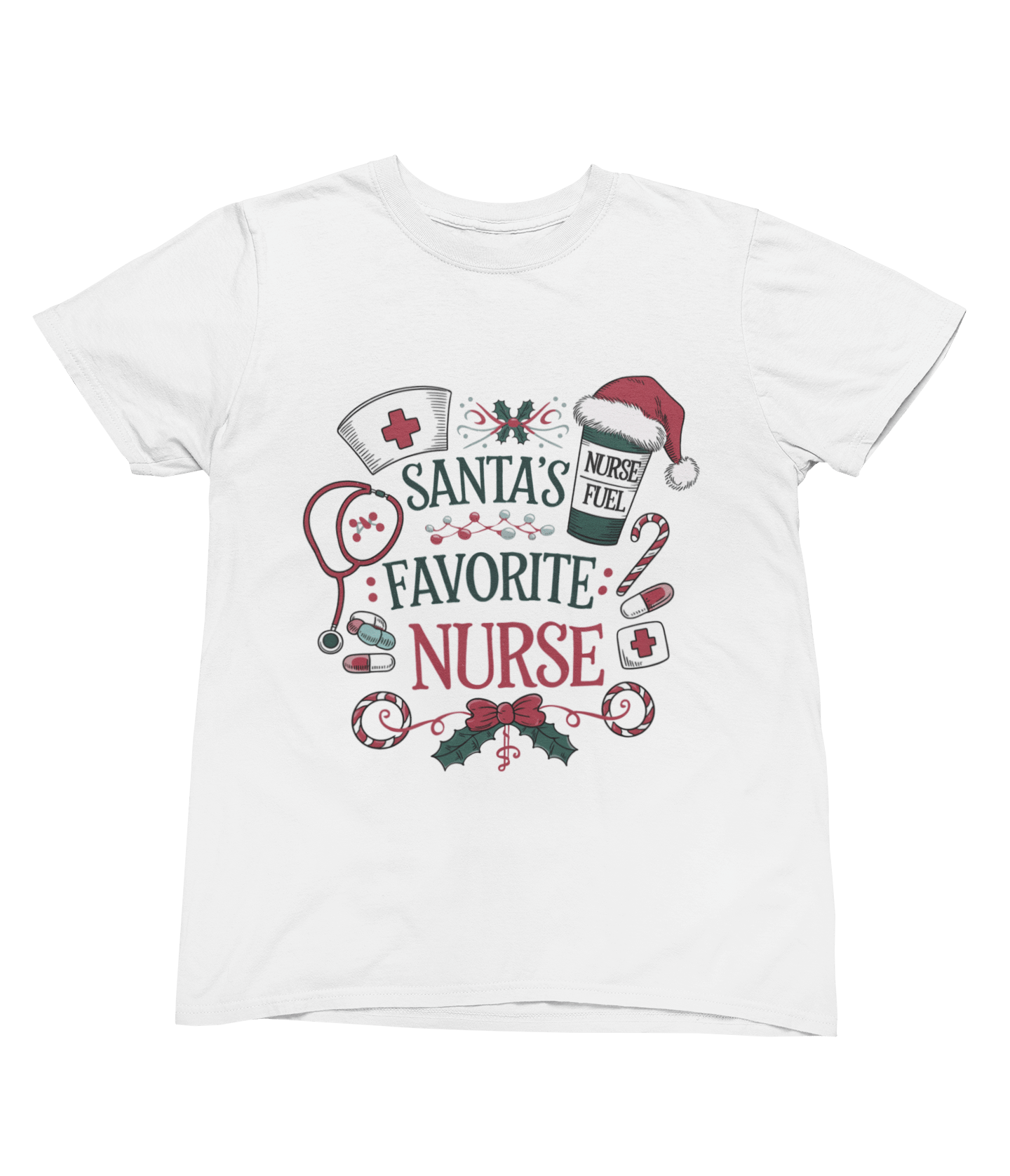 Beast and Beauty T-Shirt / 3XL (Adult) / White Santa’s Favorite Nurse Christmas Sweatshirt – Festive Nurse Gift