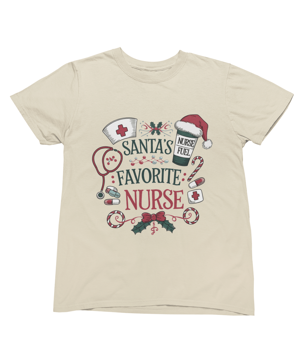 Beast and Beauty T-Shirt / 3XL (Adult) / Beige Santa’s Favorite Nurse Christmas Sweatshirt – Festive Nurse Gift