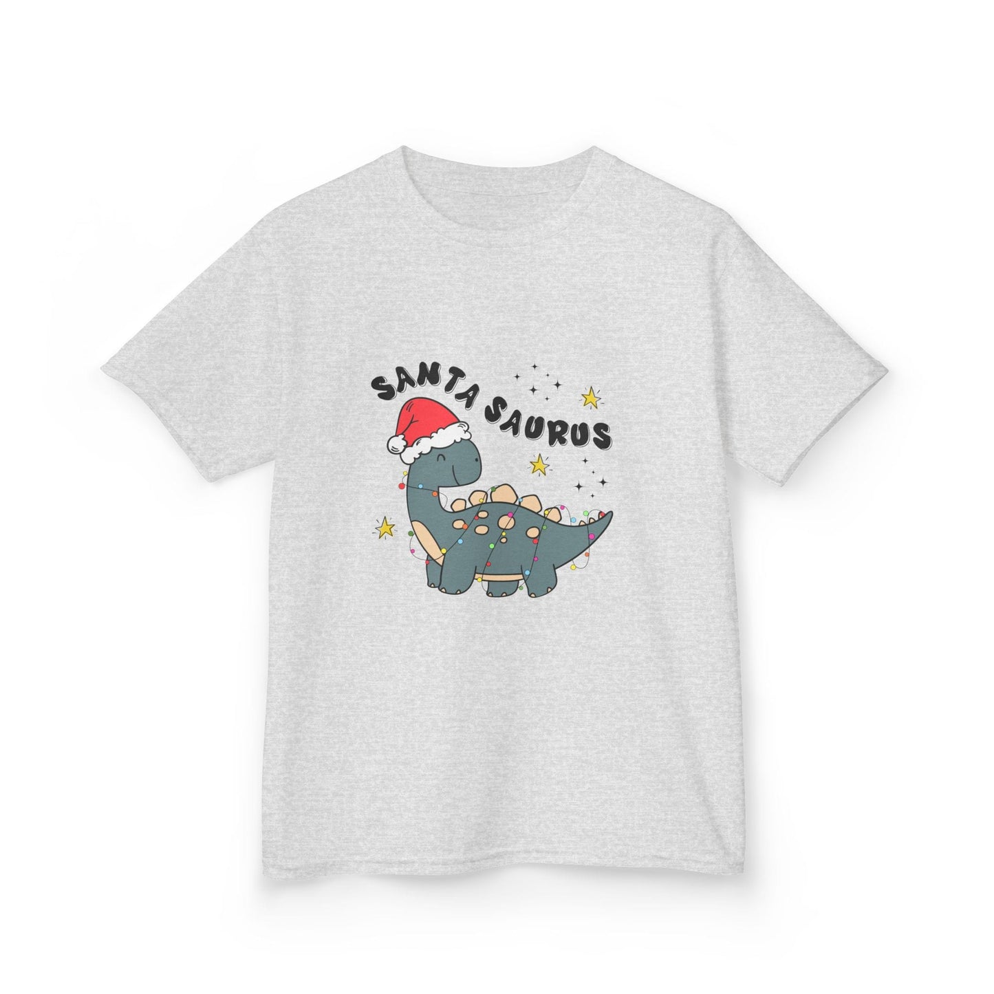 Santa Saurus Kids Christmas T-Shirt Ash / XS gift_idea unique_gift personalised_gift
