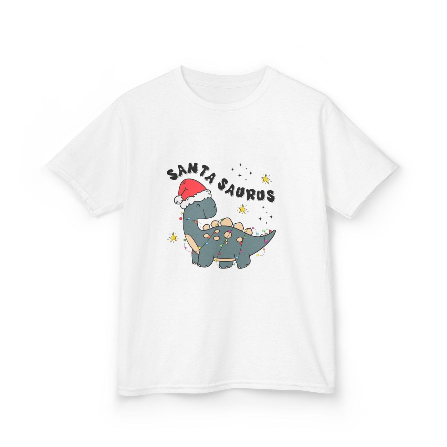 Santa Saurus Kids Christmas T-Shirt White / XS gift_idea unique_gift personalised_gift