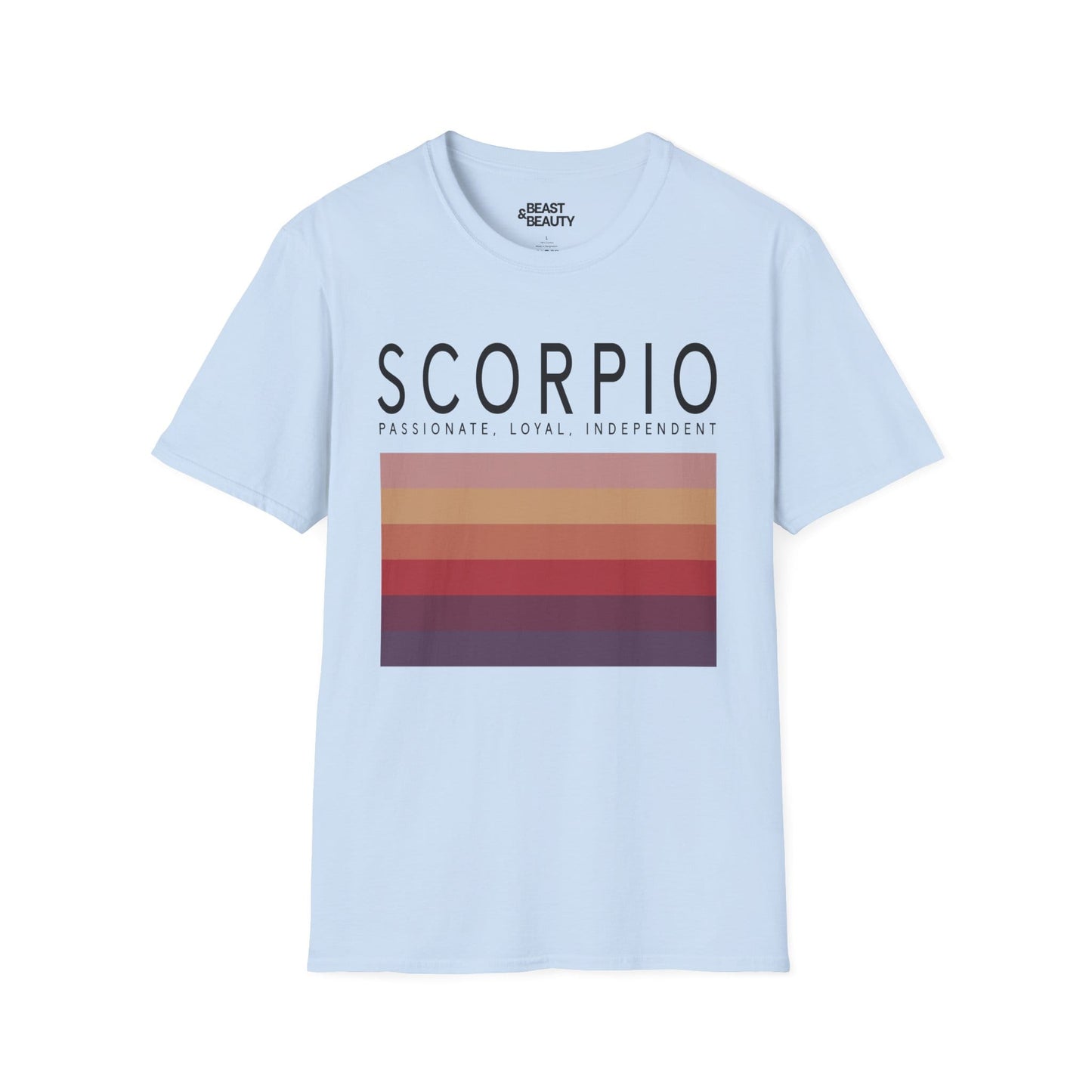 Scorpio Zodiac Graphic T-Shirt Light Blue / S gift_idea unique_gift personalised_gift