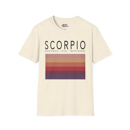 Scorpio Zodiac Graphic T-Shirt Natural / M gift_idea unique_gift personalised_gift