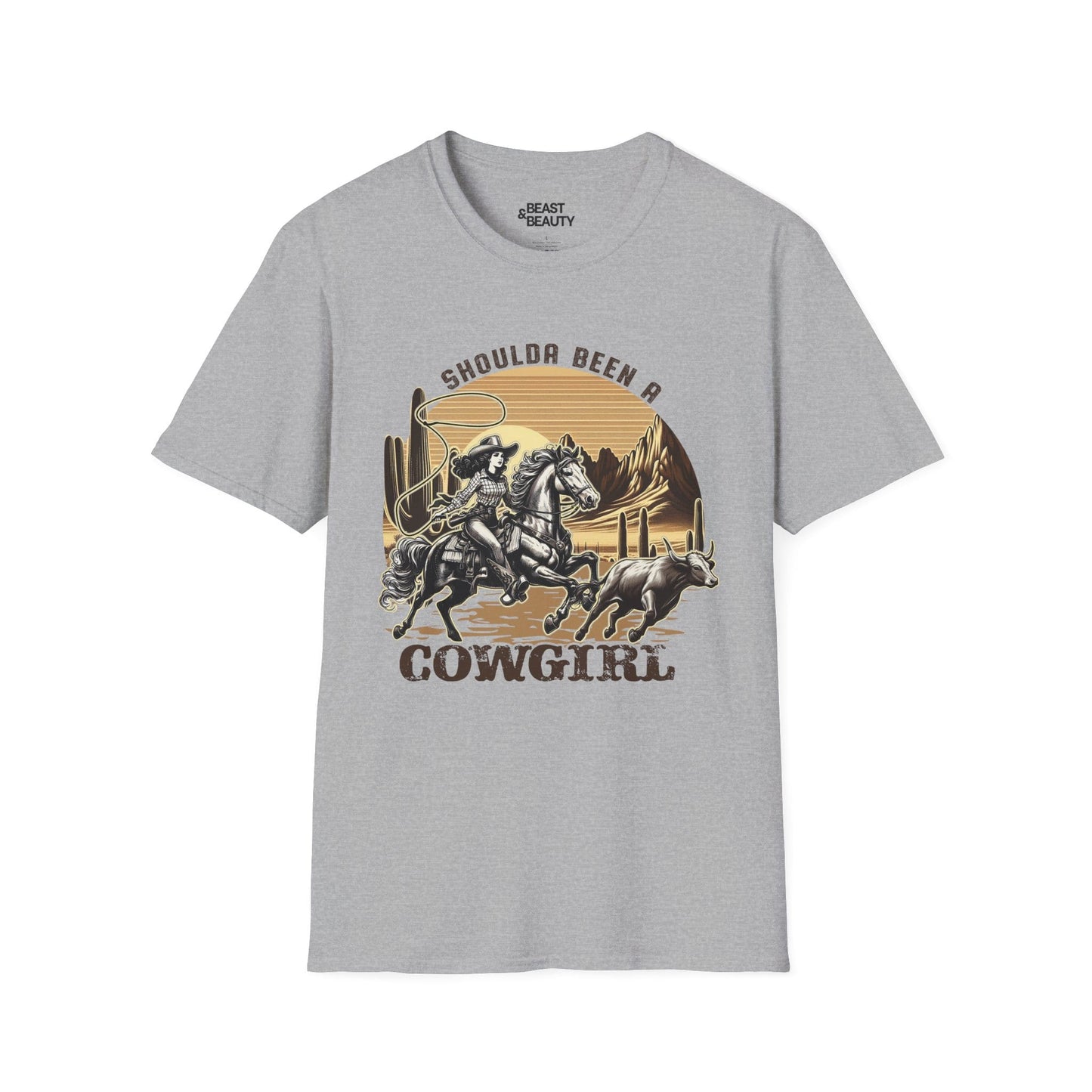 shoulda been a cowgirl t-shirt sport grey t-shirt uk cowgirl gift idea