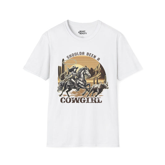 shoulda been a cowgirl t-shirt white t-shirt uk cowgirl gift idea