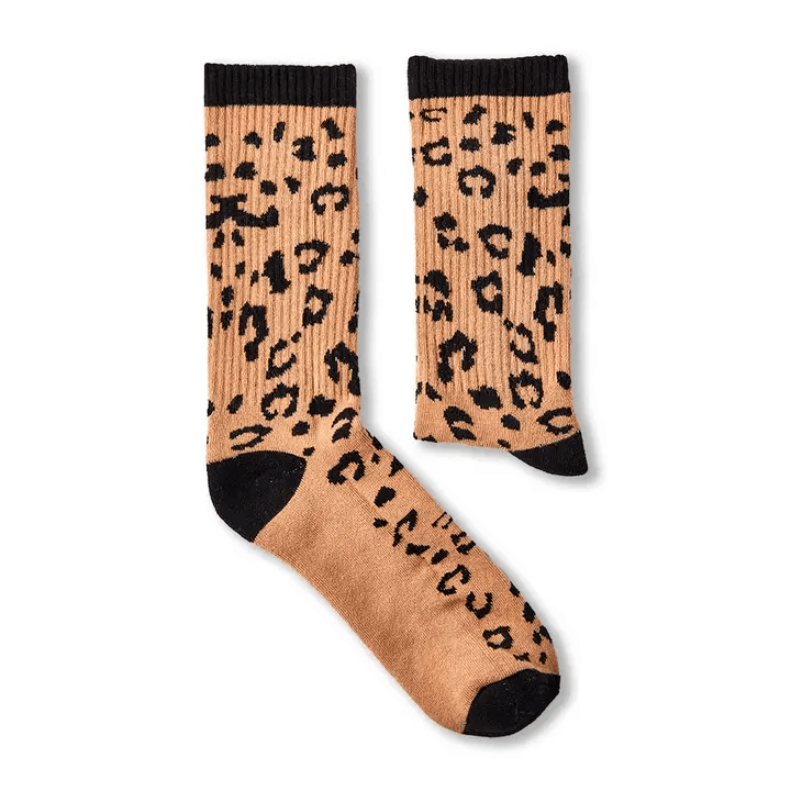 My Store Socks Leopard Print Socks – Fun Unisex Animal Print Socks UK Cotton Rich
