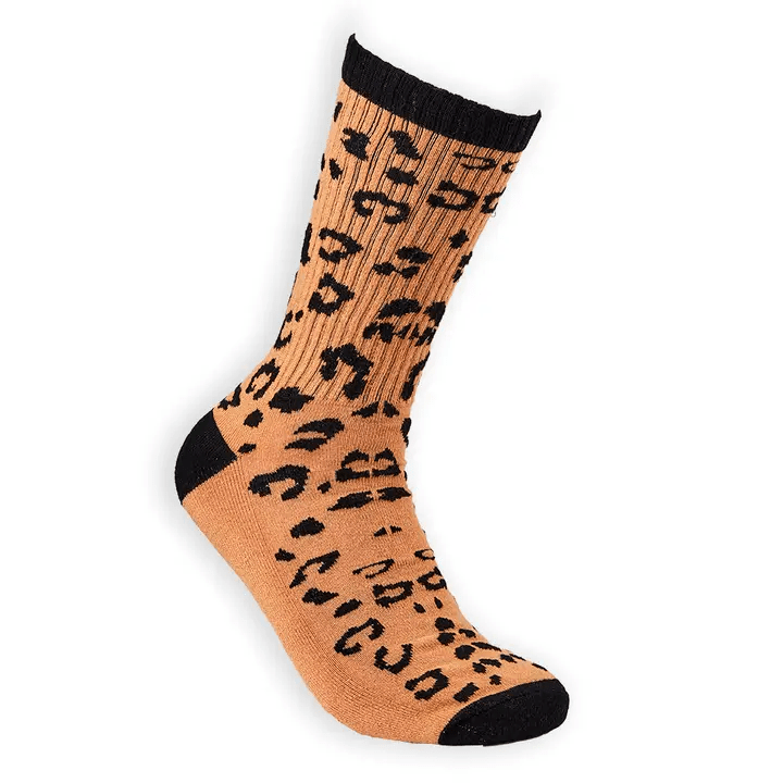My Store Socks Leopard Print Socks – Fun Unisex Animal Print Socks UK Cotton Rich