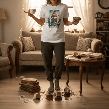 Spill The Tea Tarot Graphic T-Shirt gift_idea unique_gift personalised_gift