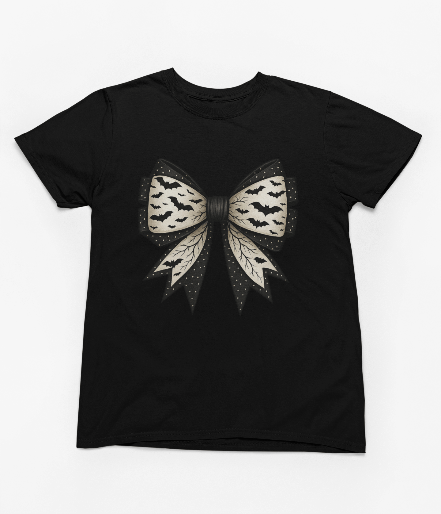 Beast and Beauty T-Shirt / 3XL (Adult) / Black Spooky Bow Sweatshirt or T-Shirt – Gothic Halloween Gift UK