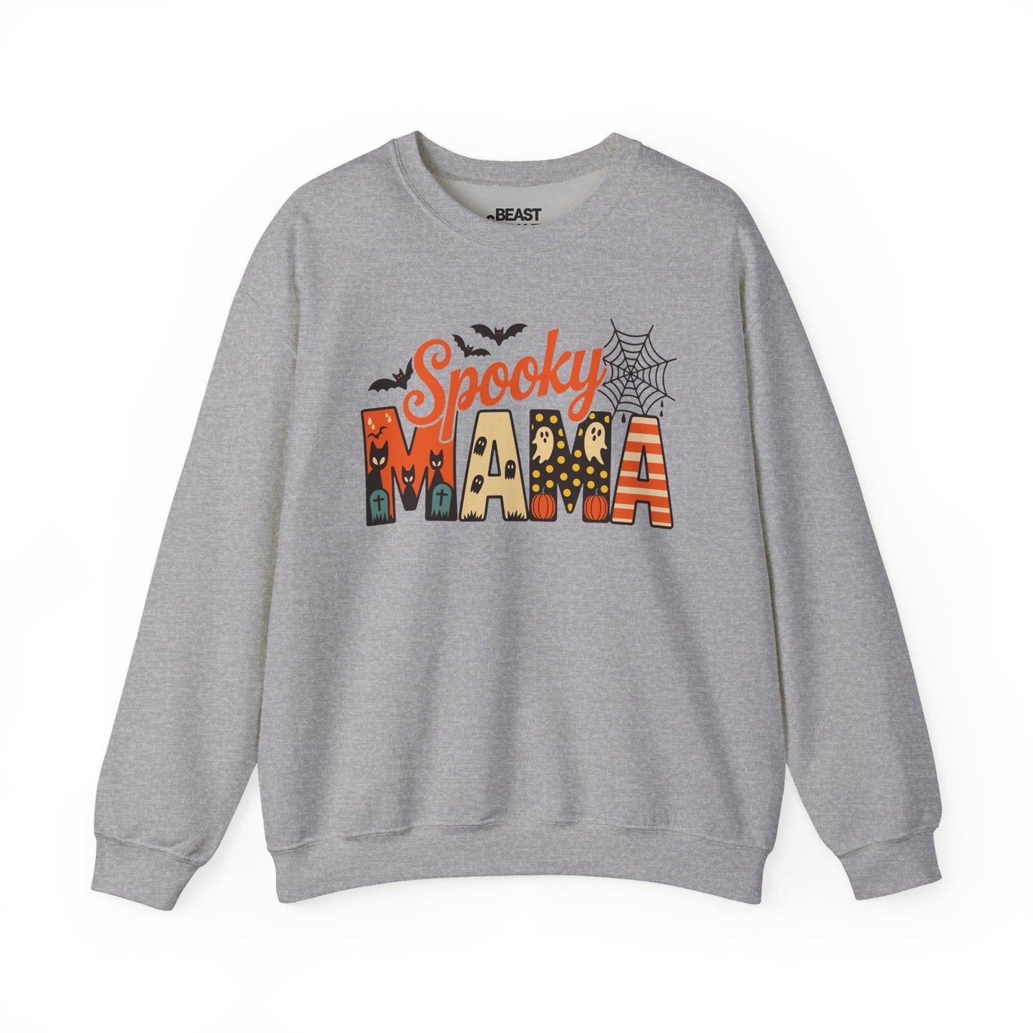 Spooky Mama Halloween Sweatshirt Sport Grey / S gift_idea unique_gift personalised_gift