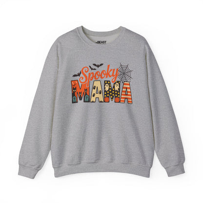 Spooky Mama Halloween Sweatshirt Sport Grey / S gift_idea unique_gift personalised_gift