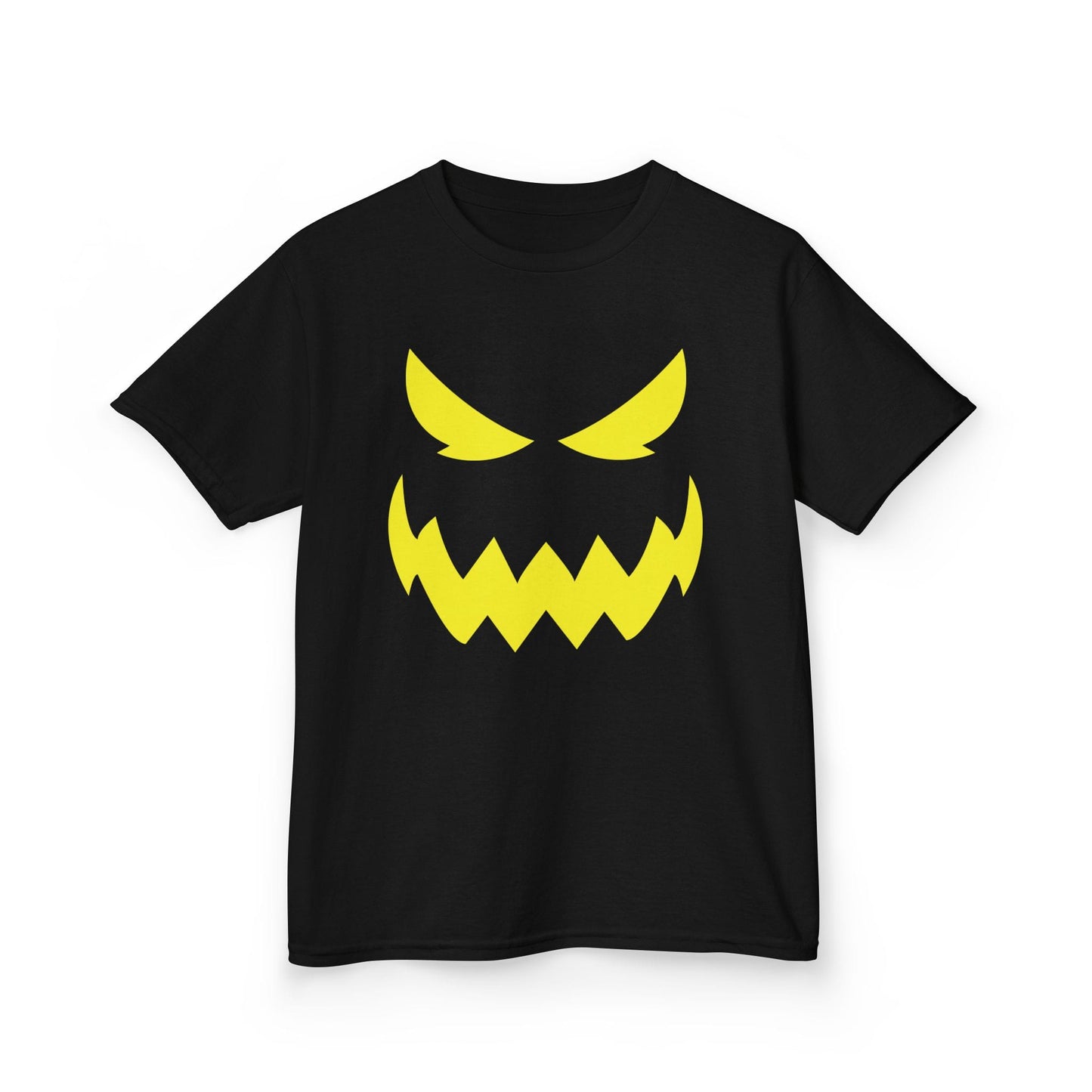 Spooky Monster Face Halloween Kids T-Shirt Black / XS gift_idea unique_gift personalised_gift
