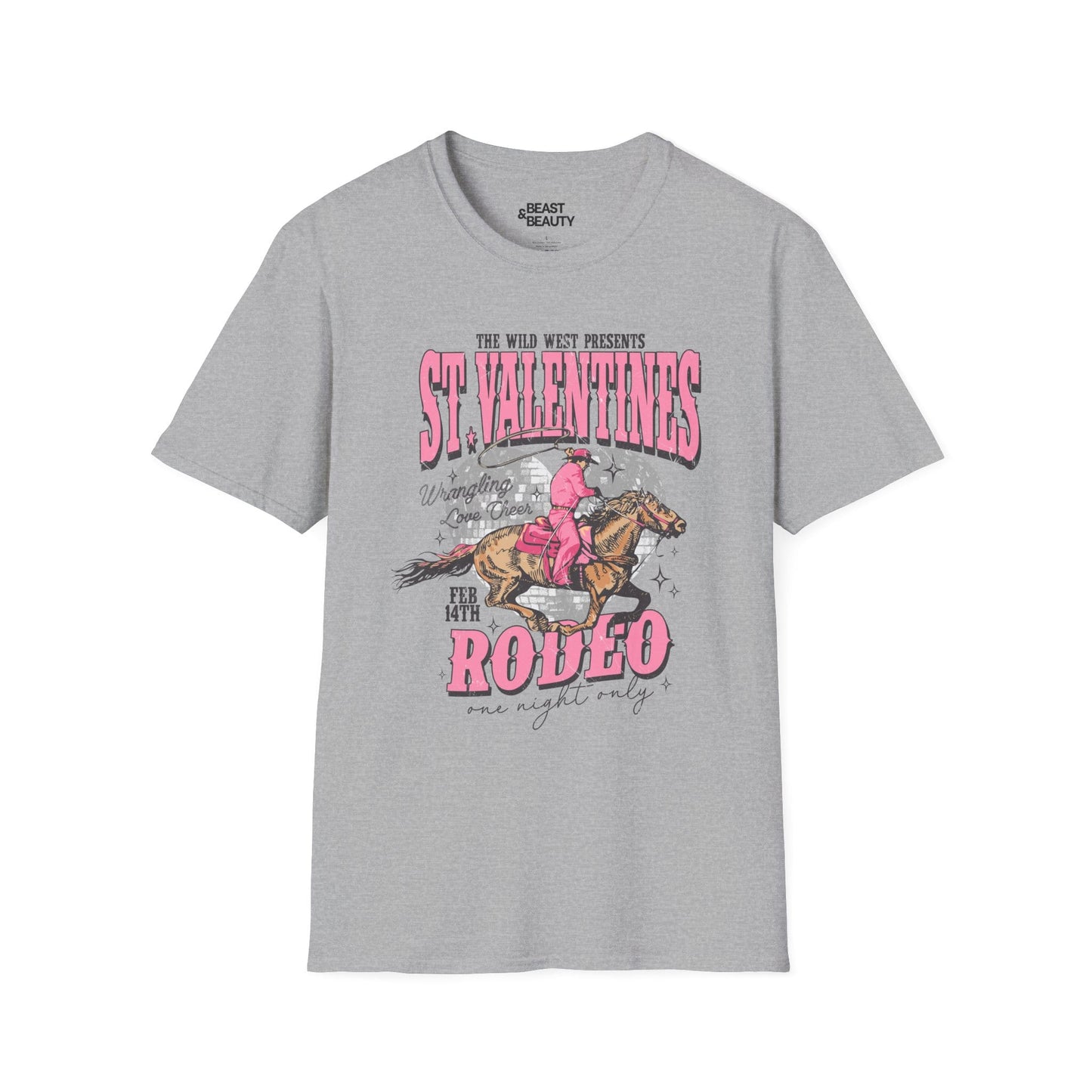 st valentines rodeo cowgirl t-shirt sport grey t-shirt uk cowgirl gift idea